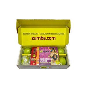 Zumba Fitness Total Body Transformation 3 DVD Set and Weights